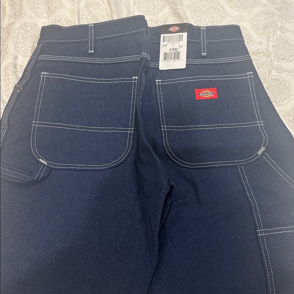 Dickies Men's Dark Blue Work Jeans